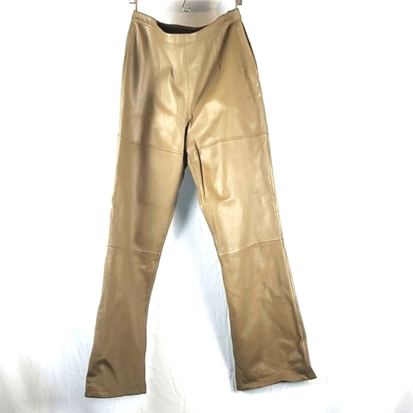 NWT Vintage Pamela‎ McCoy Collections Genuine Leather Pant - Picture 1 of 9